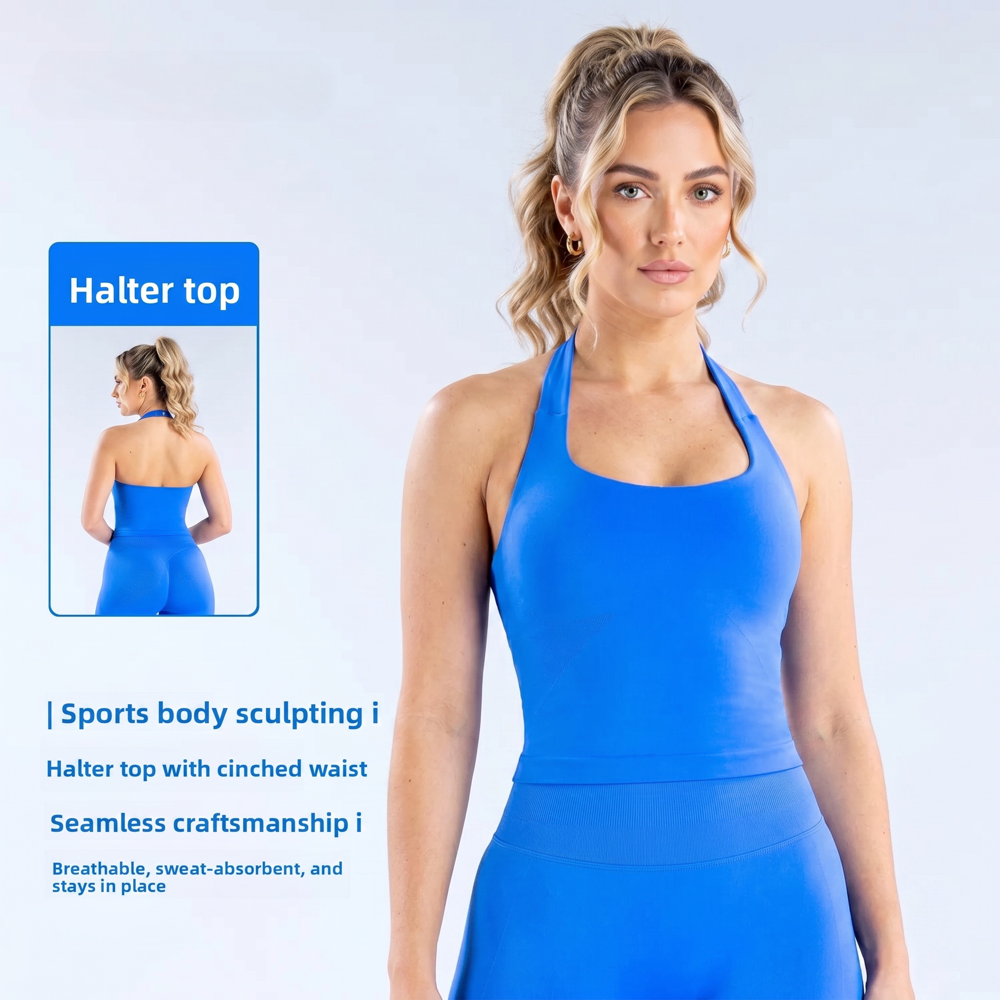 Aquatic Gym - DenyfFitness Halter Top Woman Gym Clothes