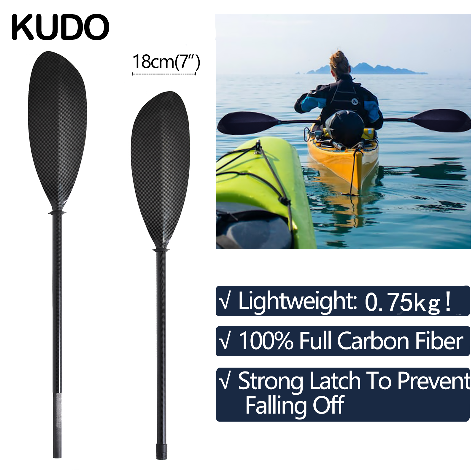 750g 2 Piece Sport Line Kayak  – Kayak Paddle Carbon recenzja i cena