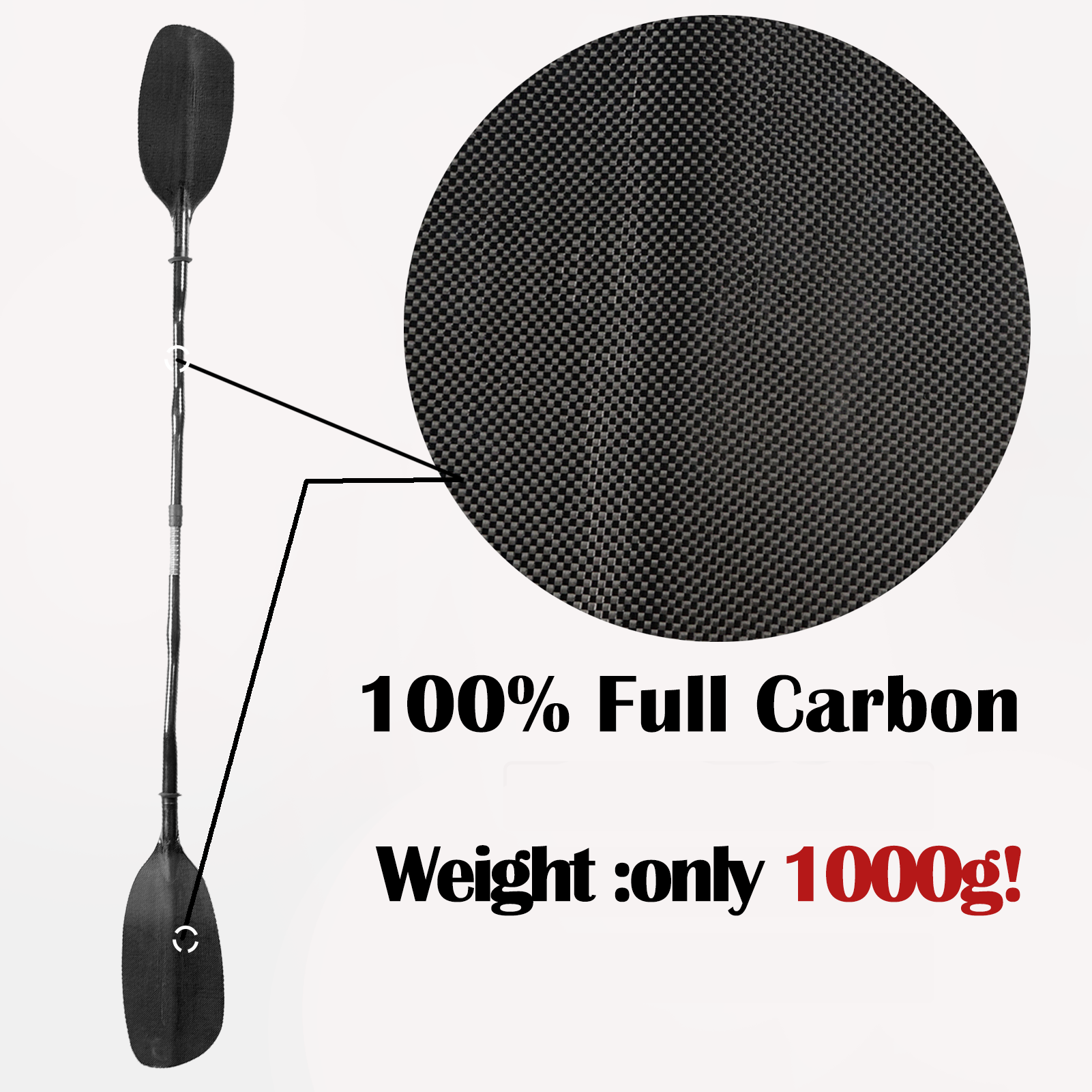 Full Carbon Kayak Paddle with  – Kayak Paddle Carbon recenzja i cena