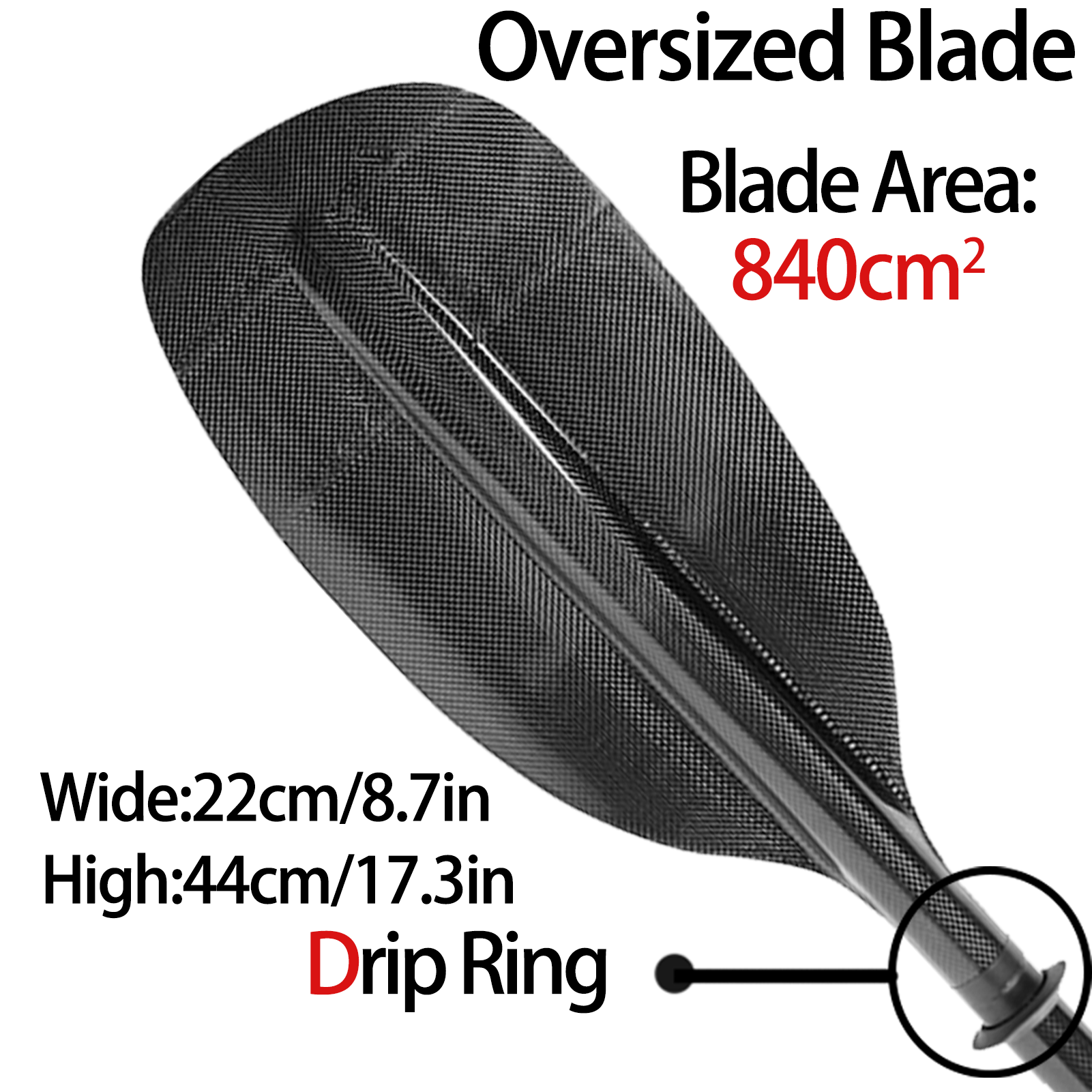 815g Carbon Whitewater Paddle  – Kayak Paddle Carbon recenzja i cena