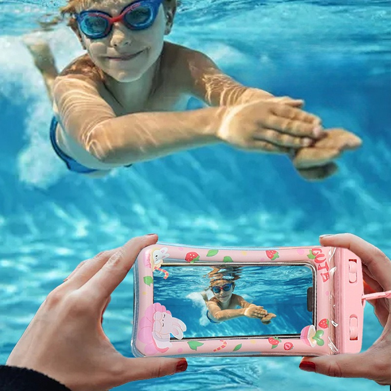1pc Waterproof Cartoon Phone C – Aquatic Sports recenzja i cena