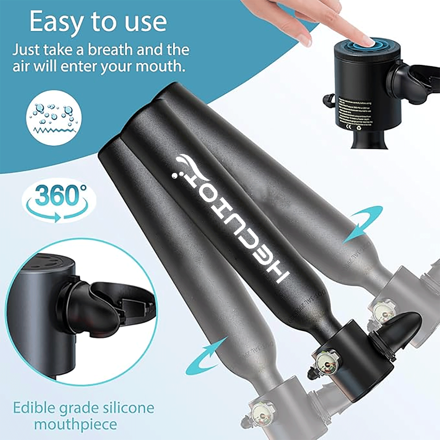 HECUIOI Mini Scuba Tank Diving – Aquatic Diving recenzja i cena