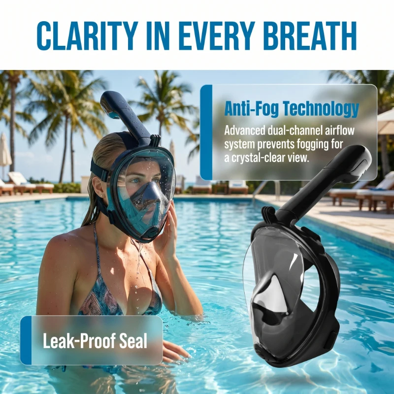 Anti Fog Full Face Snorkeling  – Aquatic Diving recenzja i cena