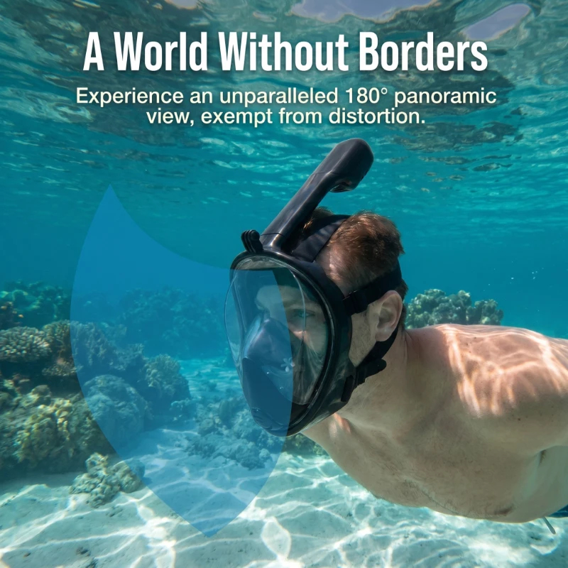 Anti Fog Full Face Snorkeling  – Aquatic Diving recenzja i cena
