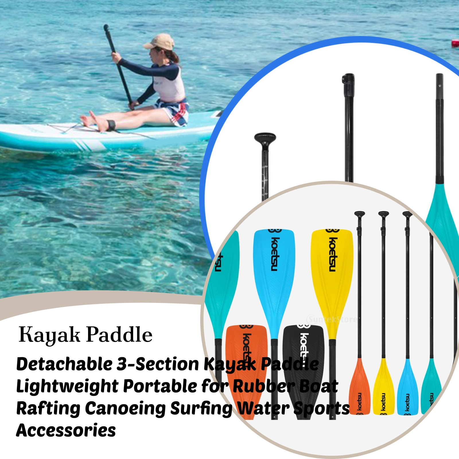 Detachable 3-Section Kayak Pad – Kayak Paddle Carbon recenzja i cena